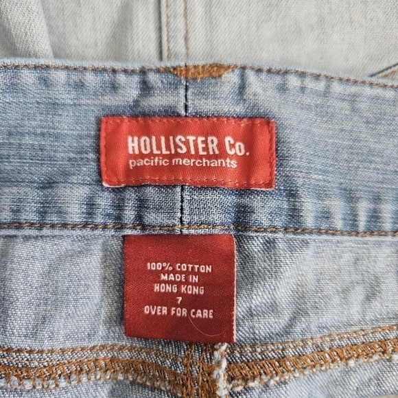 Hollister Y2k 90's Micro Mini Skirt Denim Blue (7) - Picture 12 of 13